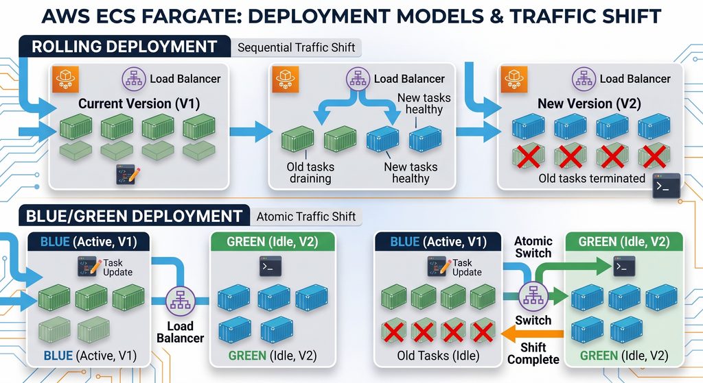 Zero-downtime rolling deployment on AWS ECS Fargate